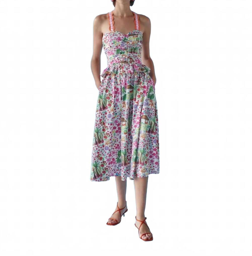 NEW CELIA B kei midi dress in pink